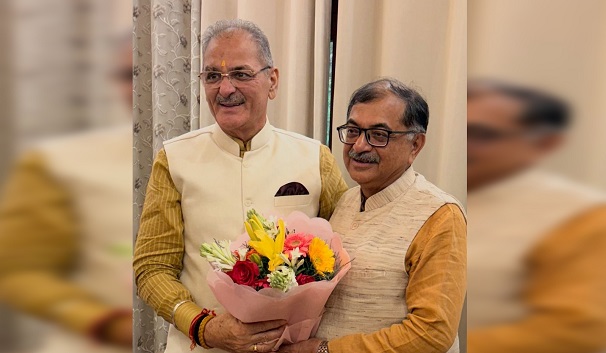 'Tarun Vijay congratulates LG Ladakh Kavindra Gupta'